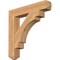 Ekena Millwork Merced Craftsman Smooth Bracket, Western Red Cedar, 3 1/2"W x 22"D x 22"H BKT04X22X22MRC04SWR - alternate 1